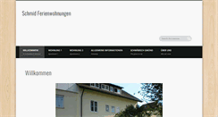 Desktop Screenshot of ferienwohnung-schmid.org